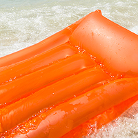 Luftmatratze für den Strand